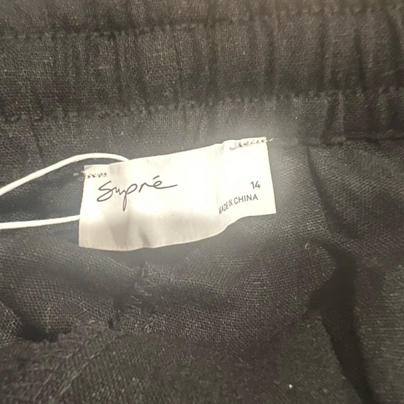 Supré black linen pants - Picture 3 of 5